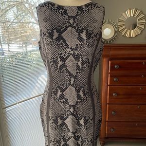 Debbie Shuchat snakeskin print dress sz L